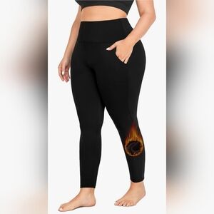 Plus Size Women's Fleece Lined Leggings